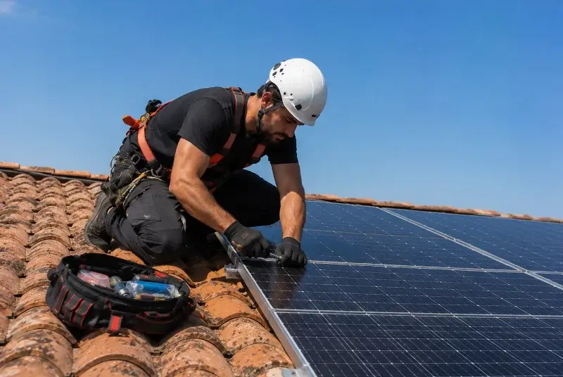 Maintenance et monitoring de panneaux solaires à Janzé